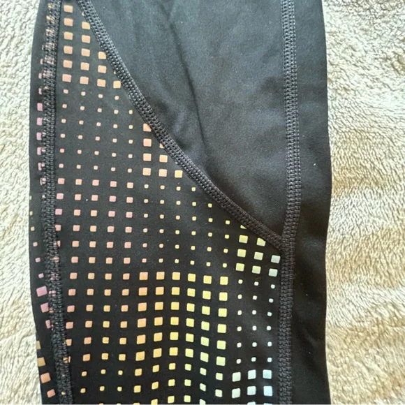NWT Athleta black/multi Aurora Precision 7/8 tight compression legging Size XS - Picture 2 of 11